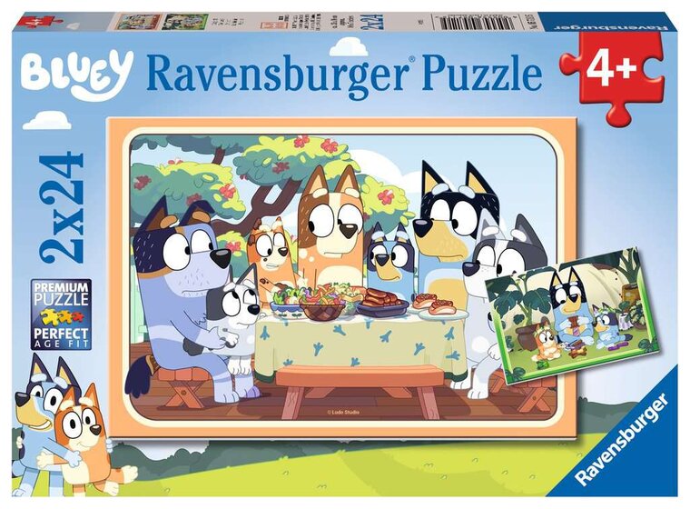 Product Image for Ravensburger Palapeli - Bluey 2x24 palaa