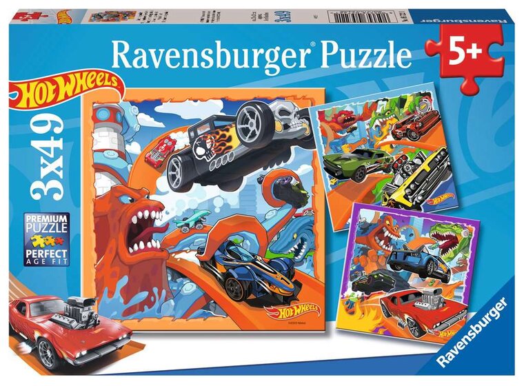 Product Image for Ravensburger Palapeli - Hot Wheels 3x49 palaa