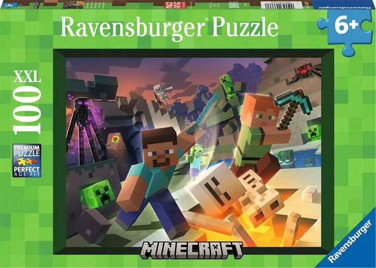 Product Image for Ravensburger Minecraft Palapeli - Hirviöt 100 palaa