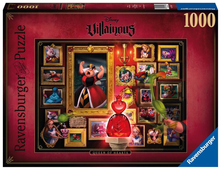 Product Image for Ravensburger Palapeli, Disney Villainous - Queen of Hearts 1000 palaa
