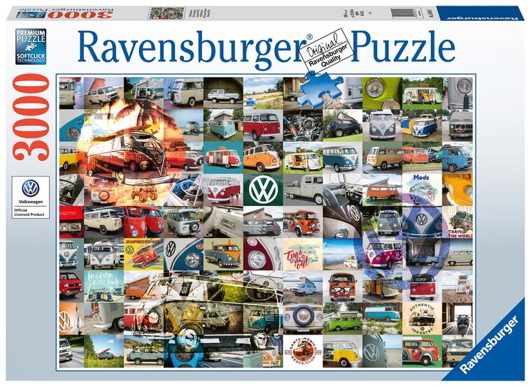 Product Image for Ravensburger Palapeli, 99 VW Bulli Moments 3000 palaa