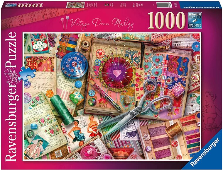 Product Image for Ravensburger Palapeli, Vintage Dressmaking 1000 palaa