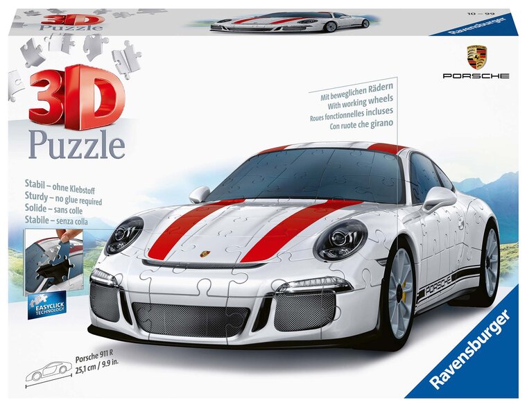 Product Image for Ravensburger 3D Palapeli, Porsche 911 R 108 palaa