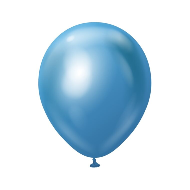 Product Image for Premium Lateksipallot Sininen Chrome 45 cm 5 kpl