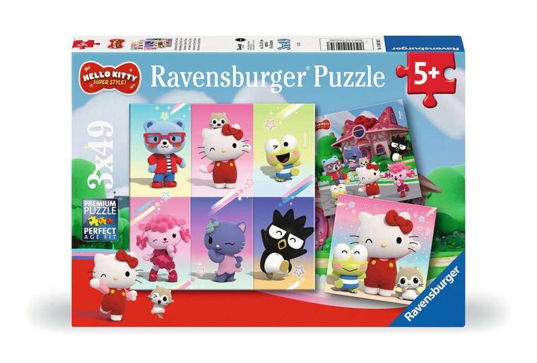 Product Image for Ravensburger Palapeli - Hello Kitty 3x49 palaa