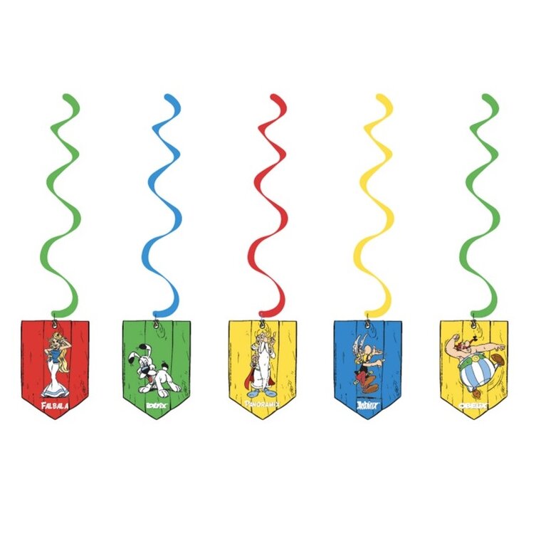 Product Image for Asterix Riippuvat Swirl-koristeet 5 kpl