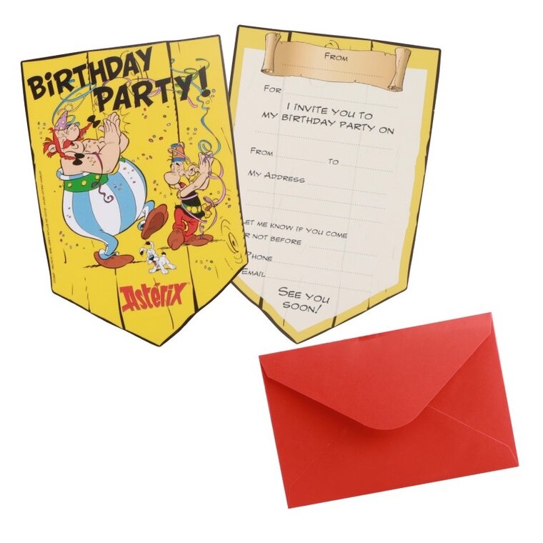Product Image for Asterix Kutsukortit kirjekuorilla 8 kpl
