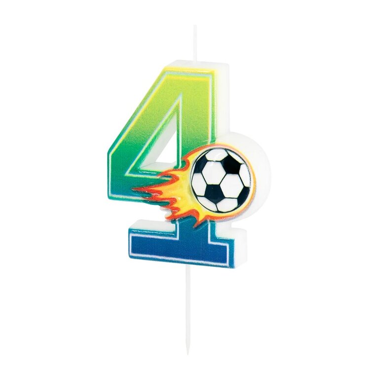 Product Image for Kakkukynttilä Jalkapallo 4 vuotta