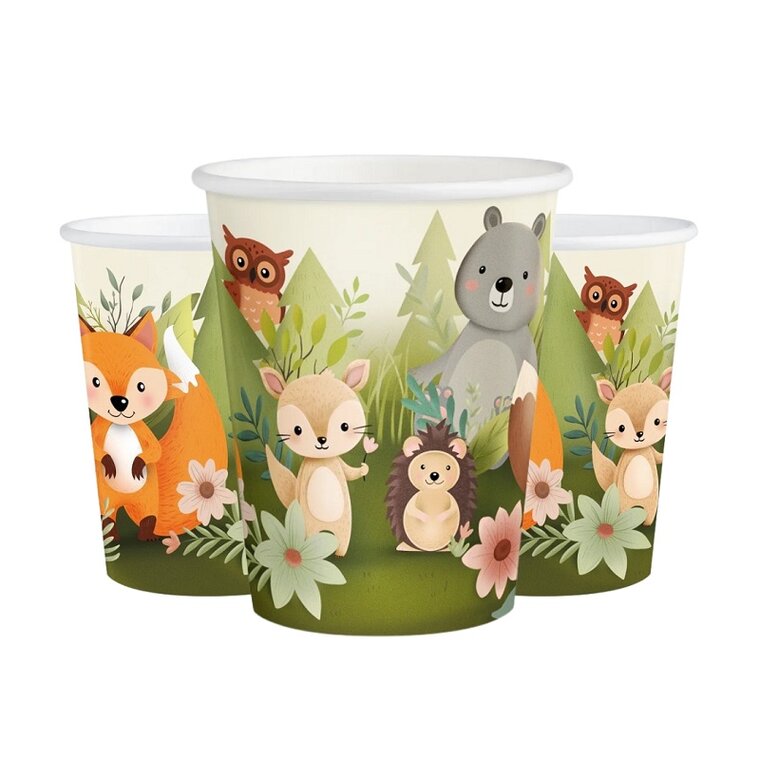 Product Image for Metsäneläimet - Pahvimukit 6 kpl