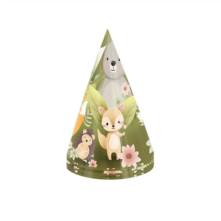 Product Image for Metsäneläimet - Juhlahatut 6 kpl