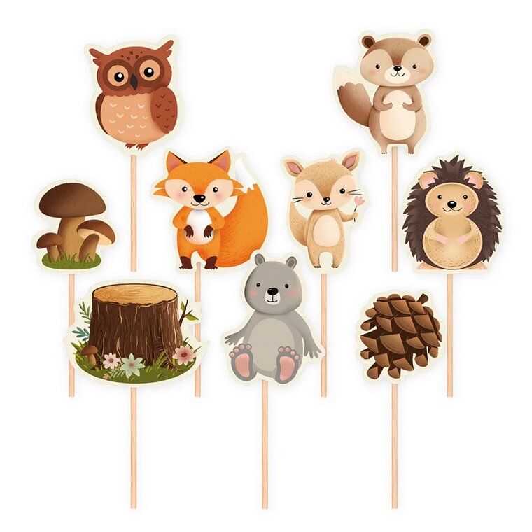 Product Image for Metsäneläimet - Cake Toppers 9 kpl