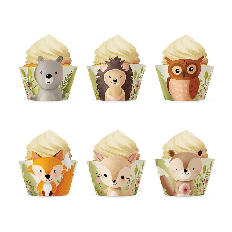 Product Image for Metsäneläimet - Cupcake Wrapper 6 kpl