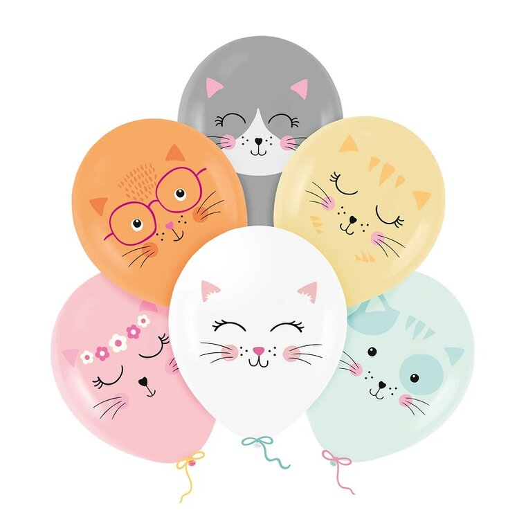 Product Image for Ilmapallot kissoilla 6 kpl