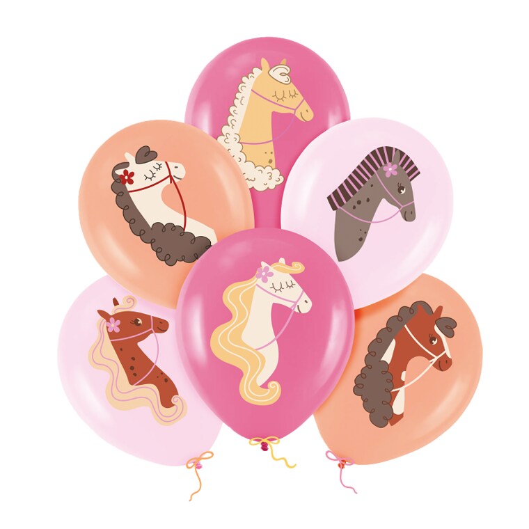 Product Image for Hevoset Ilmapallot 6 kpl