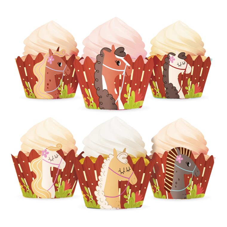 Product Image for Hevoset Muffinsikääre 6 kpl