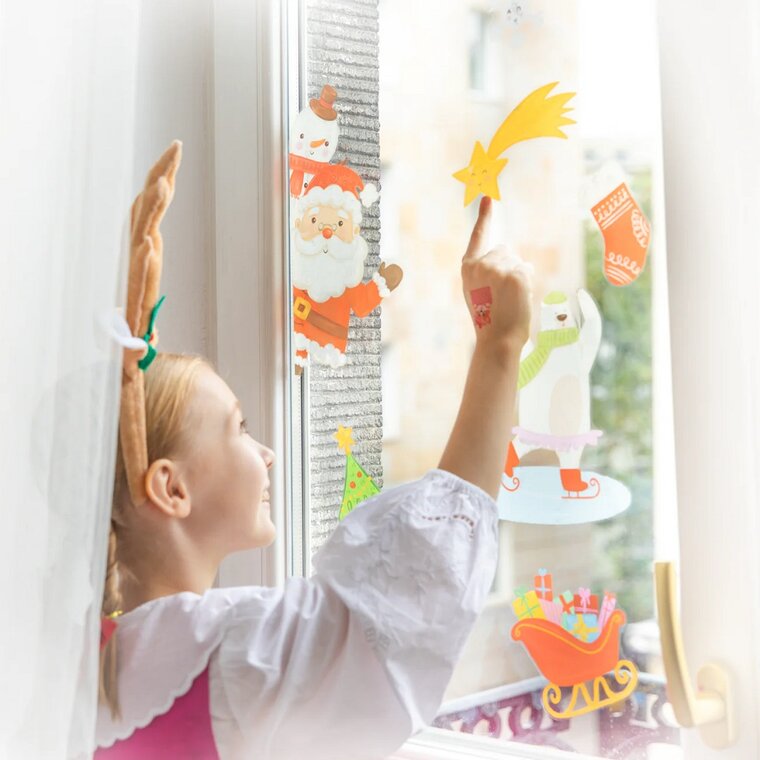 Product Image for Ikkunatarrat joulumotiiveilla 30 kpl.