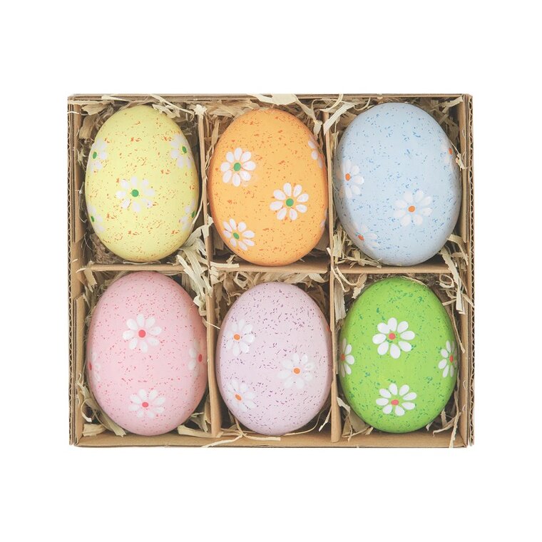 Product Image for Roikkuvat pääsiäismunat kukilla 6 kpl