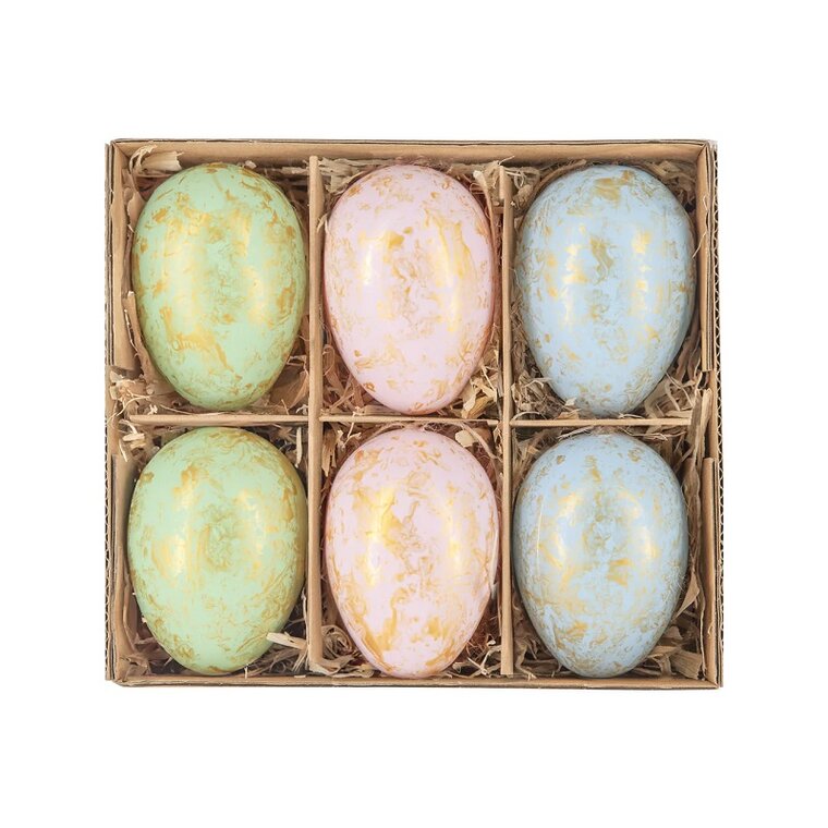 Product Image for Roikkuvat pääsiäismunat kultaisilla yksityiskohdilla 6 kpl