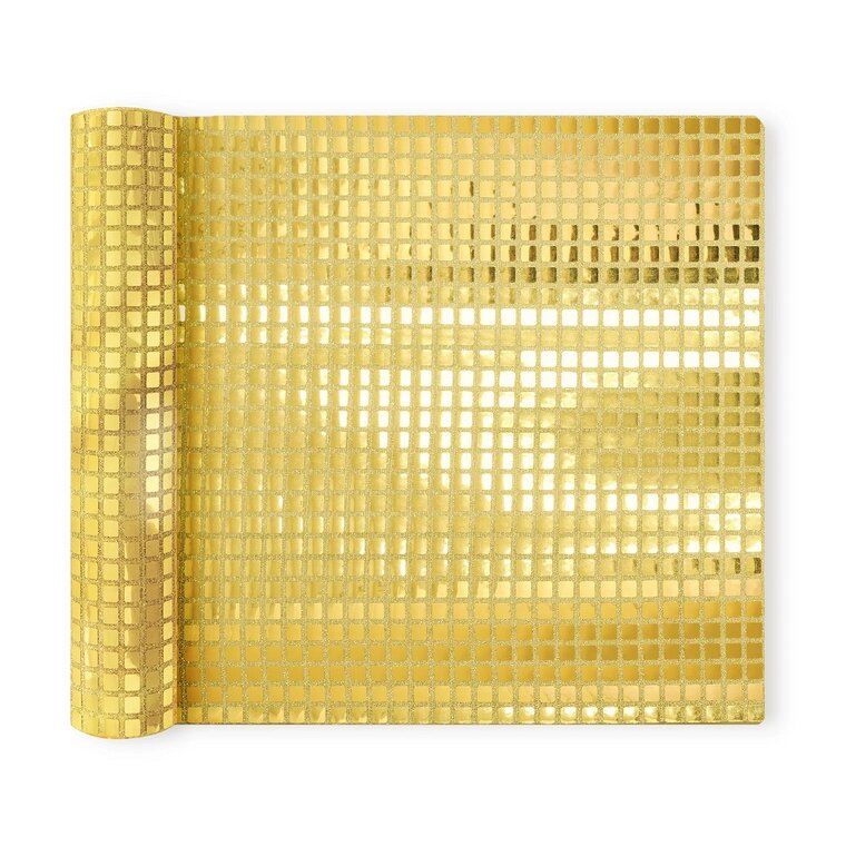 Product Image for Pöytäliina kultaisilla paljeteilla 275 × 28 cm