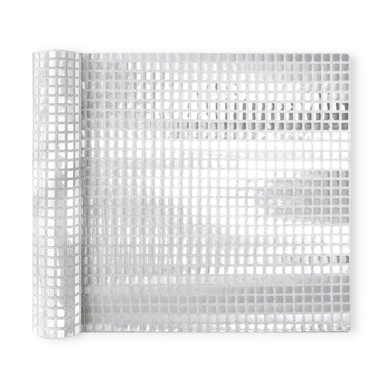 Product Image for Pöytäliina hopeanvärisillä paljeteilla 275 × 28 cm