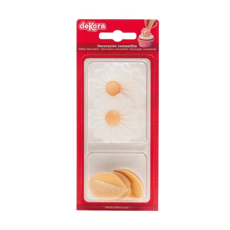 Product Image for Syötävät valkoiset kukat kultalehdillä