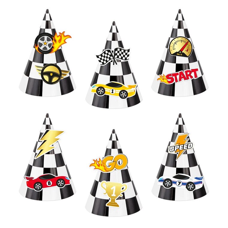 Product Image for Racing Car Juhlahatut 6 kpl