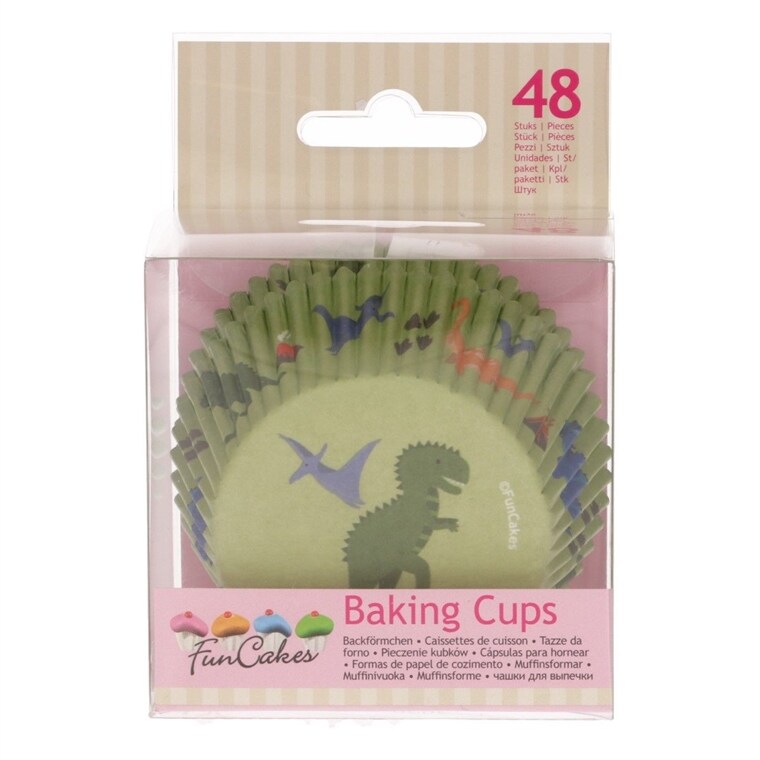Product Image for FunCakes - Muffinsimuotit Dino Party 48 kpl