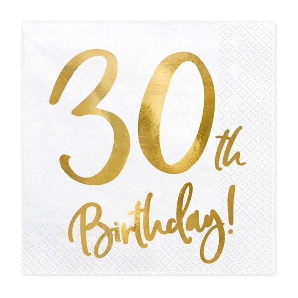 Product Image for Kulta 30 vuotta - Servetit 20 kpl