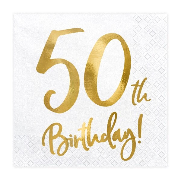 Product Image for Kulta 50 vuotta - Servetit 20 kpl