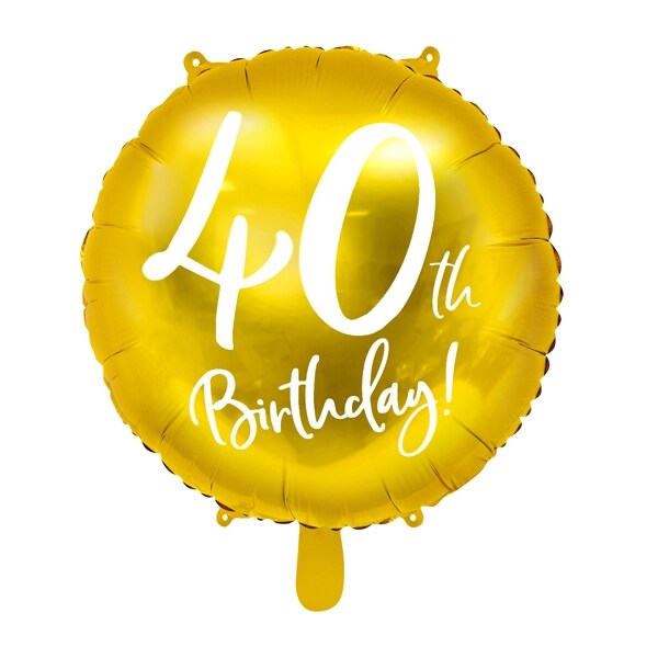 Product Image for Kulta 40 vuotta - Foliopallo 45 cm