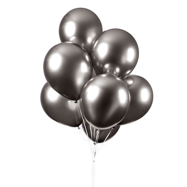 Product Image for Ilmapallot - Space Grey Chrome 10 kpl