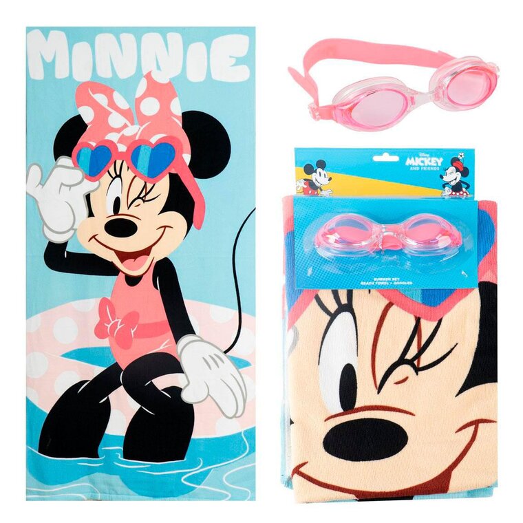 Product Image for Minni Hiiri - Uimapyyhe- ja uimalasisetti