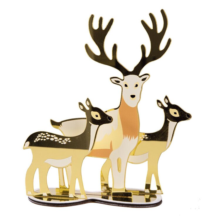 Product Image for Joulukoriste peilit - Poroperhe kullasta 20 cm