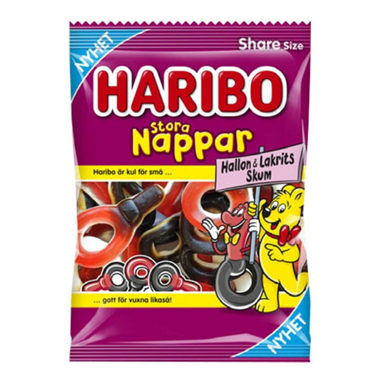 Product Image for Haribo Isot Tutit Vadelma/Lakritsi 170 grammaa