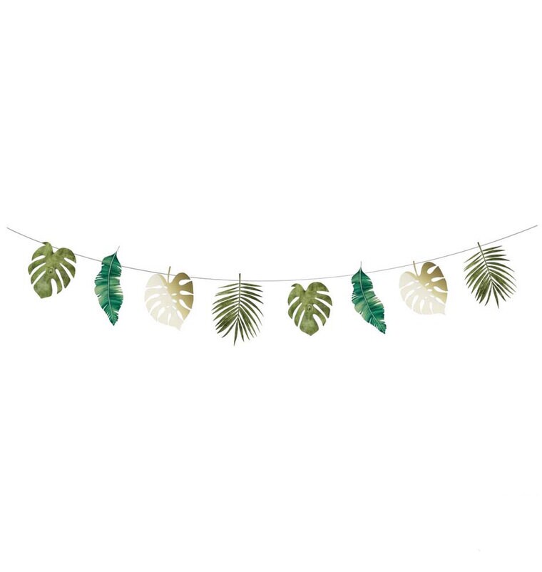 Product Image for Koristeviirinauha trooppisilla lehdillä 3 metriä