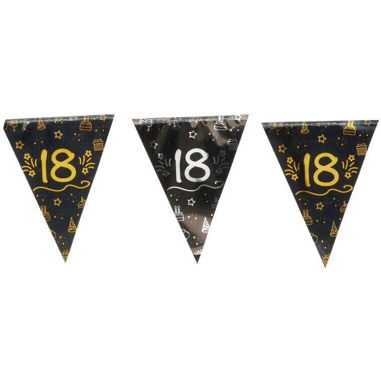 Product Image for Lippuviirinauha Musta & Kulta 18 vuotta