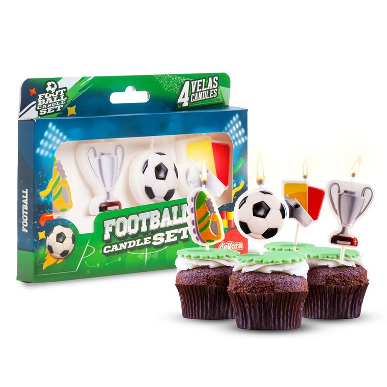 Product Image for Kakkukynttilä Jalkapallo 4 kpl