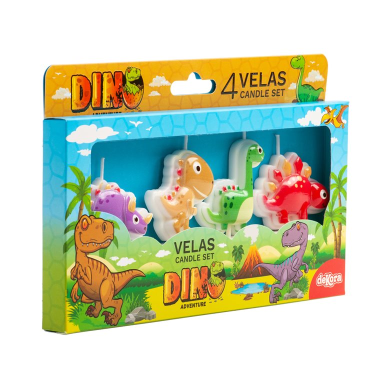 Product Image for Kakkukynttilä Dinosaurukset 4 kpl