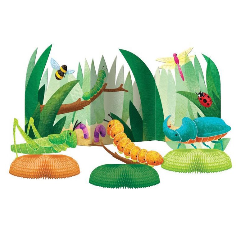 Product Image for Birthday Bugs Pöytäkoristeet Hunajakenno 4 kpl