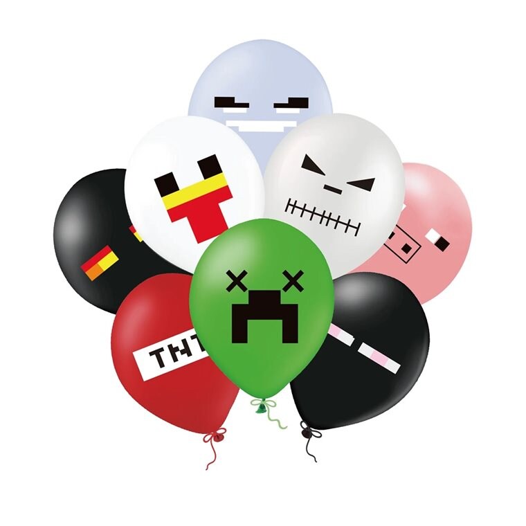 Product Image for Ilmapallot Pixel 8 kpl