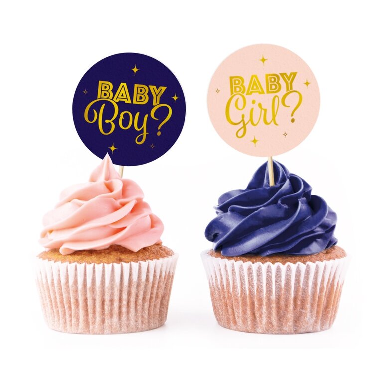 Product Image for Gender Reveal Muffinikoristeet 12 kpl