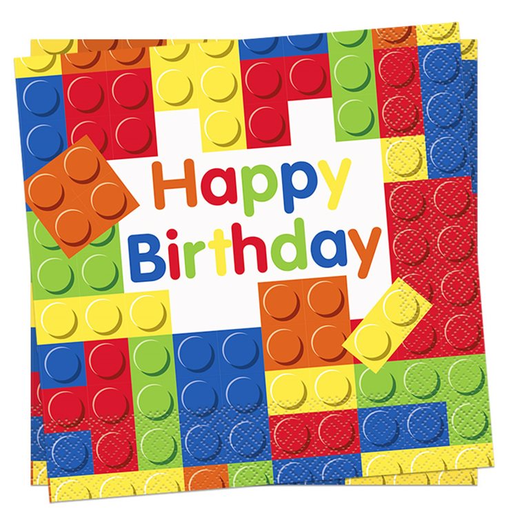 Product Image for Rakennuspalikat - Servetit 16kpl