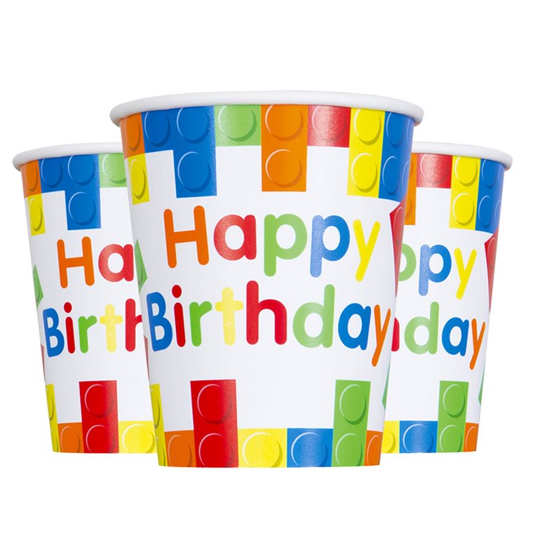 Product Image for Rakennuspalikat - Pahvimukit 8 kpl