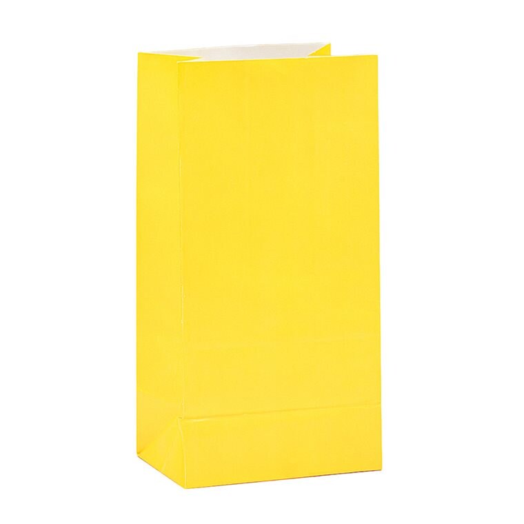 Product Image for Juhlapussit paperia - Keltaiset 12 kpl