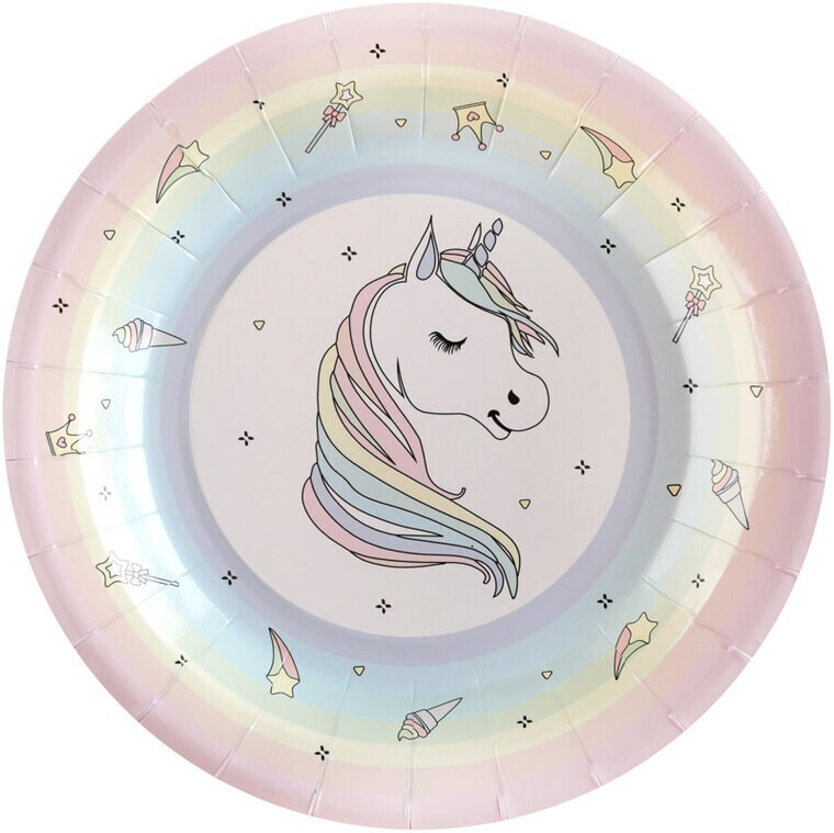 Product Image for Yksisarvinen, Lautaset 10-pakkaus