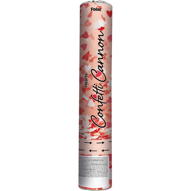 Product Image for Konfettitykki Paperikonfetti Sydämenmuotoinen 28 cm