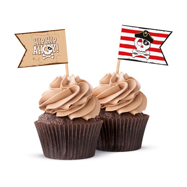 Product Image for Pirate Hip Hip Ahoy Muffinikoristeet 12 kpl