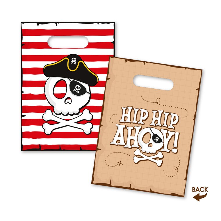 Product Image for Pirate Hip Hip Ahoy Juhlapussit 6 kpl