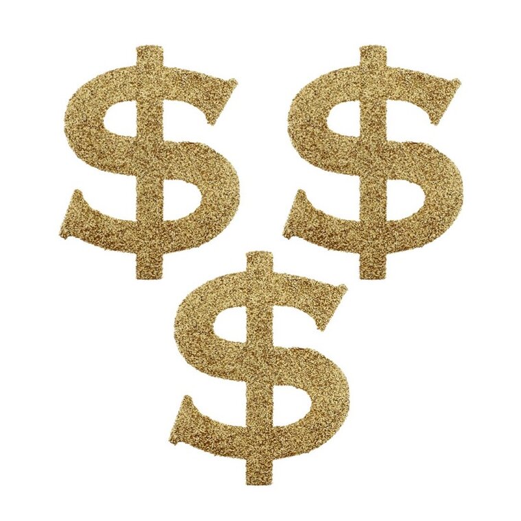 Product Image for Kultakimalle Dollarikonfetti 6 kpl