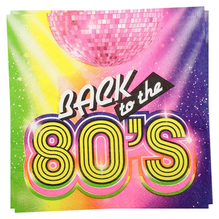 Product Image for Back to the 80's - Servetit 20 kpl